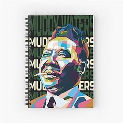 Abstract Muddy Water in WPAP Spiral Notebook