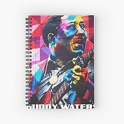 Muddy Waters Blues Spiral Notebook
