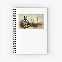 Muddy Waters Inventing Electricity Spiral Notebook