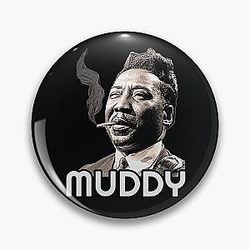 Muddy Waters Blues Icon Tribute Pin