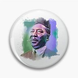 Muddy Waters - Famous Musician Portraits Pin