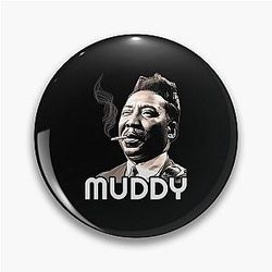 Muddy Waters Icon Tribute Pin
