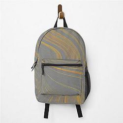 Ribbons of Muddy Waters Brown and Golden Rod Backpack