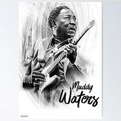 Muddy Waters Blues Legend Poster