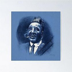 Blues Legends Muddy Waters Poster