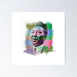 Muddy Waters - Famous Musician Portrait Poster