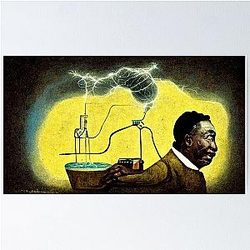 Muddy Waters Invents Electricity 3-Poster