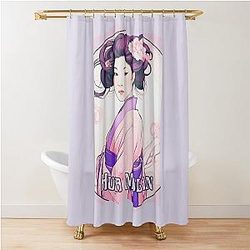 Ancient Legend of Hua Mulan Art Nouveau Shower Curtain