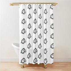 Circle Dragon Mulan Inspired Icon Shower Curtain
