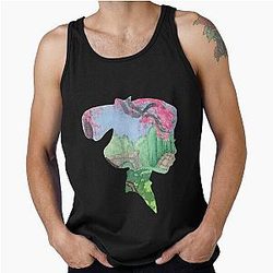 Watercolor Silhouette Mulan Garden Classic Tank Top