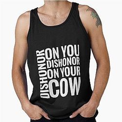 Dishonor on your cow in white - Mulan tank top