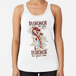 Mulan Dragon Racerback Tank Top