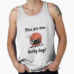 You Are One Lucky Cricket Design Tank Top