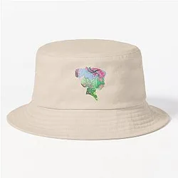 Watercolor Mulan Garden Bucket Hat