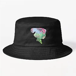 Watercolor Silhouette Mulan Garden Bucket Hat Classic