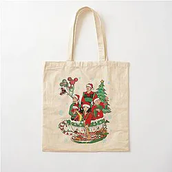 Mulan Christmas Cotton Tote Bag