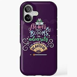 The Flower that Blooms in Adversity Mulan Quote iPhone Case