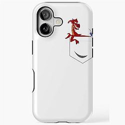 Mulan Mushu Left Chest Pocket Graphic iPhone Case