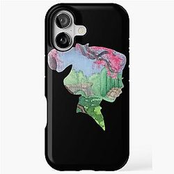 Watercolor Silhouette Mulan Garden Classic iPhone Case