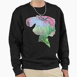 Watercolor Silhouette Mulan Garden Classic Pullover Sweatshirt