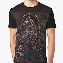 Mulan and Mushroom - Chinese Legend Graphic T-Shirt