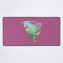 Watercolor Mulan Garden Desk Mat