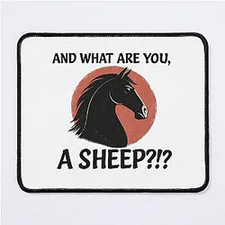And What Are You A Funny Mulan Inspired Horse Quote T Shirt Mouse Pad