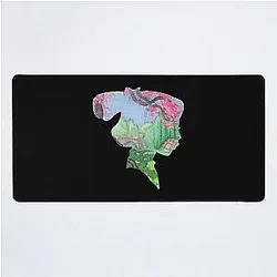 Watercolor Silhouette Mulan Garden Classic Desk Mat