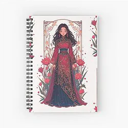 Mulan Hua Mulan Princess Spiral Notebook