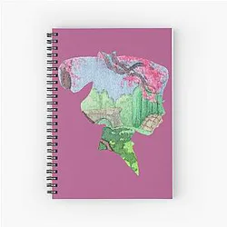 Watercolor Mulan Garden Notebook