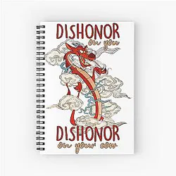 Mulan Dragon Notebook