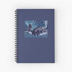 Snow Mulan (1998) Shan Yu & Villains Emerge from the Snow Spiral Notebook