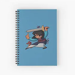 Mulan with Cri-Kee Mushu Spiral Notebook