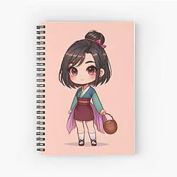 Chibi Modern Mulan Notebook