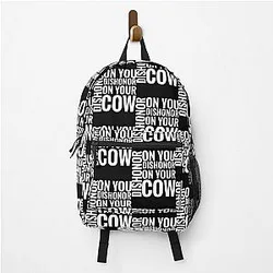 Dishonor on Your Cow in White - Mulan Backpac