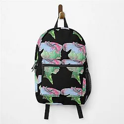 Watercolor Silhouette Mulan Garden Classic Backpack