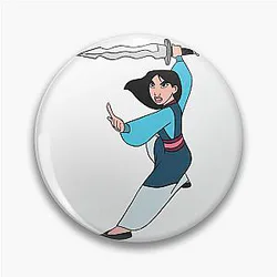 Mulan Fighting Pin