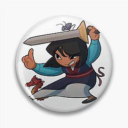 Mulan with Cri-Kee & Mushu Pin