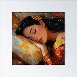 Sleeping Mulan Disney Princess Poster