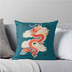 Mushu Dragon Throw Pillow