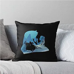Mulan and Khan Throw Pillow