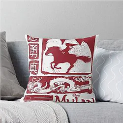 Mulan Princess Disney Throw Pillow