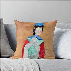 Hua Mulan Throw Pillow
