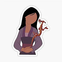 Mulan and Mushu sticker