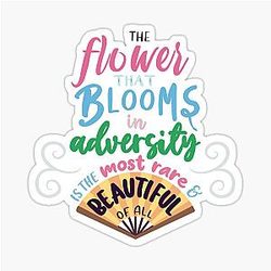 Mulan - the flower that blooms sticker