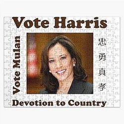 Kamala Harris. Loyal brave true devotion to country Jigsaw Puzzle