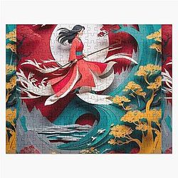 Chinese Culture Unfolded Mulan in Paper-Cut Animation Traditional Artistry Paper Cutting Illustrations of Mulan Jigsaw Puzzle another  Mulan