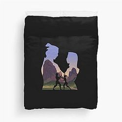 Mulan and Li Shang Duvet Cover