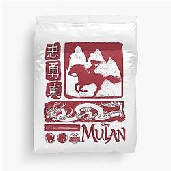 Mulan Princess Dragon Disney Duvet Cover