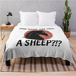 And What Are You a Mulan Inspired Horse Quote Throw Blanket